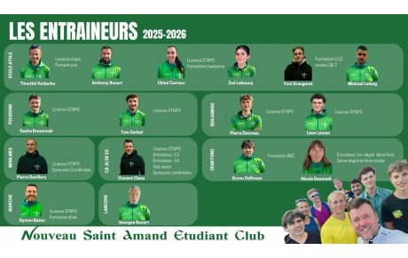 Les Entraineurs 2025 - 2026